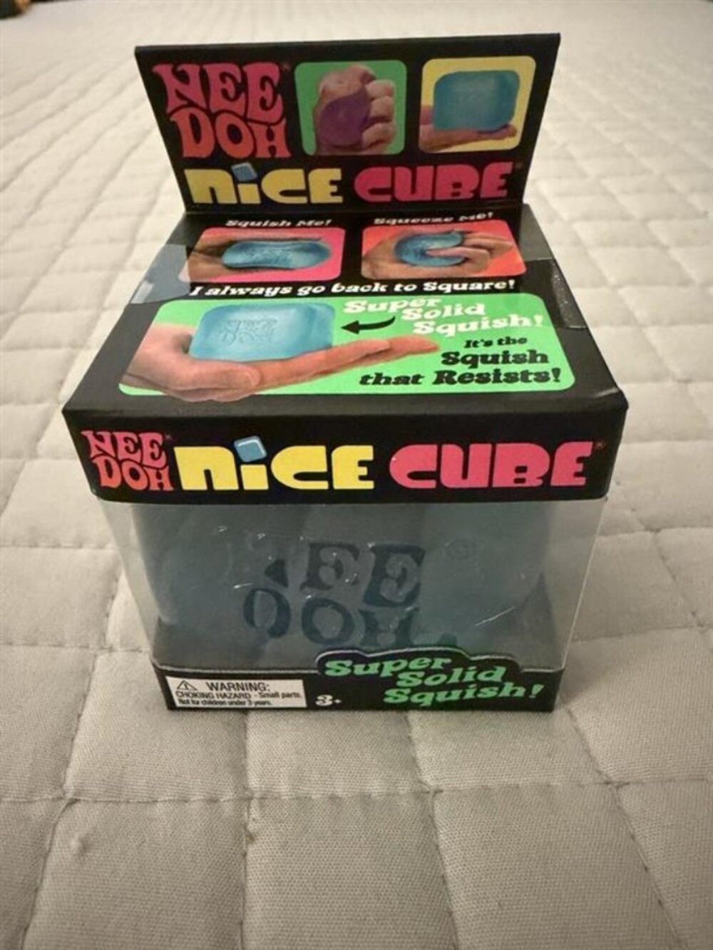 NWT Schylling NeeDoh Nice Cube Blue Sensory Fidget Stress Toy